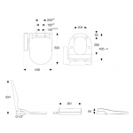 Roca 804035005+3496170CN Atis 自由咀連體座廁配電子廁板(時尚型)套裝