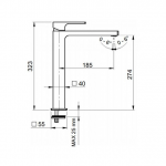 Remer AU11L Absolute 高身面盆龍頭