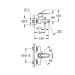 Grohe 32887000 Get 明牆單控浴缸龍頭