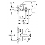 Grohe 23334000 Bauedge 浴缸龍頭