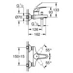 Grohe 23599000 Baucurve 浴缸龍頭