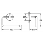 Grohe 40457001 Bau Cosmopolitan 廁紙架