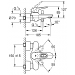 Grohe 33591003 Eurostyle New 浴缸龍頭