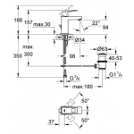 Grohe 23127000 Eurocube 面盆龍頭