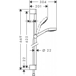 Hansgrohe TailsE 黑鋼色龍頭3件套裝 (71716340+71740340+26582340)