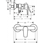 Hansgrohe 71760670 Talis E 沐浴龍頭 