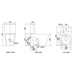 Rigel Rimless WC9030FA 特短自由咀座廁