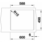 Blanco 525890 ETAGON 6 Single Bowl Sink