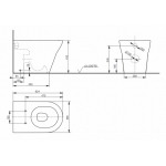 TOTO CW163Y 壁掛式座廁