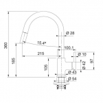 FRANKE CT933C 可拉出昇盆龍頭