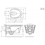 Kohler K-5722K-S-00 VEIL 掛牆式座廁