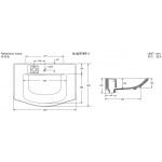 Kohler K-22779T-1-0 Family Care 31" 一體化洗手盆