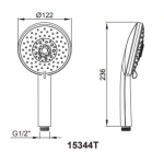 Kohler K-15344T-CP 120毫米 多功能手持花灑