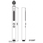 Kohler K-21335T-CP SHIFT 多功能時尚杆型花灑 (圓形)