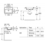 Roca A32747V00C Gap 半嵌入式洗手盆