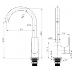 Richford RF56210-1 廚盆水龍頭 (啞黑色)