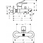 Hansgrohe 71716140+71740140+26582140 TailsE 龍頭3件套裝 (青銅色)