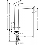 Hansgrohe 71716700+71740700+28632700+26520700 TailsE 龍頭3件套裝 (白色)