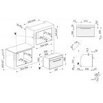 Smeg SF4920MCX1 45厘米 40公升 Victoria 嵌入式微波焗爐