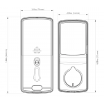 Lockly PGD728F-VB Secure Plus PIN Genie™ 專利防偷窺按鍵+3D指紋+藍牙+鎖匙 智能平頭鎖 (威尼斯古銅色)