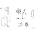 Kohler K-33083T-9-CP Accliv 恆溫淋浴龍頭 (*手持花灑 Awaken 72415T) (拋光鍍鉻)