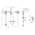 Kohler K-26800T-CP Aleo 8" 三件式感應中面盆龍頭 (拋光鍍鉻)