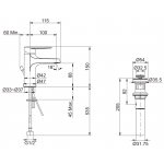 Kohler K-26040T-4-BL Beam 單把手面盆龍頭 (霧面黑色)