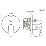 Kohler K-99721T-B4-CP Modulo 入牆式兩路面板 (拋光鍍鉻)