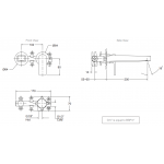 Kohler K-74027T-4ND-BL Taut 面盆龍頭 (黑色)