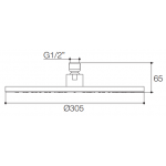 Kohler K-15992T-CL-CP Katalyst® Air Shower Head 12吋 隨心雨花灑 (拋光鍍鉻)