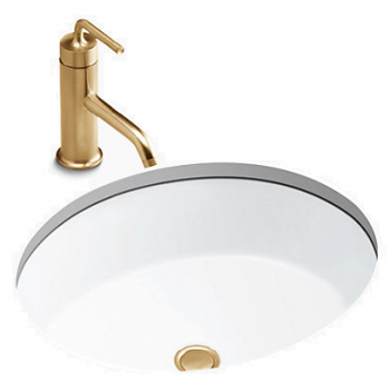 Kohler K-2881T-0 19吋 Verticyl® 橢圓形台下式面盆