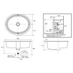 Kohler K-2881T-0 19吋 Verticyl® 橢圓形台下式面盆