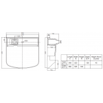 Kohler K-21915T-1-0 Family Care 半崁式面盆