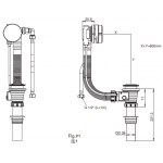 Kohler K-18667T-CP Bliss 整體化排水 (包括出水口) (拋光鍍鉻)