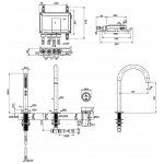 Kohler K-22328T-7-CP DTV Mode 缸邊式浴缸花灑龍頭組合套裝 (拋光鍍鉻)