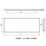 Kohler K-27355T-7 30厘米 Stages 置物底盤 (黑色)