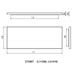 Kohler K-27356T-7 26厘米 Stages 置物底盤 (黑色)