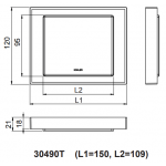 Kohler K-30490T-7 15厘米 Stages 置物托盤 (黑色)