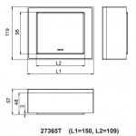 Kohler K-27365T-7 15厘米 Stages 儲物盒 (黑色)