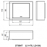 Kohler K-27364T-7 75毫米 Stages 儲物盒 (黑色)