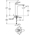 Grohe GR-Eurostyle 高身龍頭花灑套裝 (1套3件) (GR-23570-003+GR-33591-003+GR-27644-001)