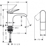 Hansgrohe 75013670 Vivenis 水龍頭 (啞光黑色)