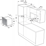 【display model】 Gorenje 歌爾 BM201A4XG 20公升 嵌入式微波焗爐