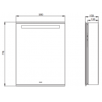 Kohler K-96106T-L-NA Maxispace 609毫米 鏡櫃 (左開門)