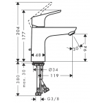 Hansgrohe Focus 龍頭4件套裝 (31607+31940+26532+31815000)