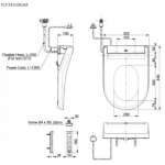 TOTO TCF34320GAA 多功能電子噴水廁板 (D-shape)