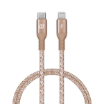 Momax DL31L Elite USB-C to Lightning 1.2米 尼龍編織連接線 快充短線 (金色)