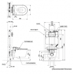 TOTO CW542EB/TCF802C2Z 掛牆式座廁連電子智能廁板