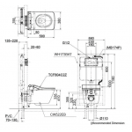 TOTO CW522EB/TCF804C2Z 掛牆式座廁連電子智能廁板 (方型)