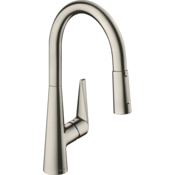 Hansgrohe 72813800 Talis M51 冷熱水可拉出式廚盆龍頭 (砂銀色)